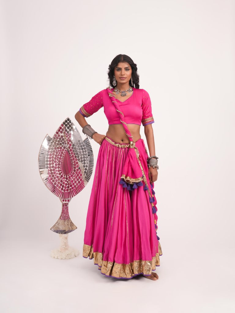 Rani Mul Chanderi Set