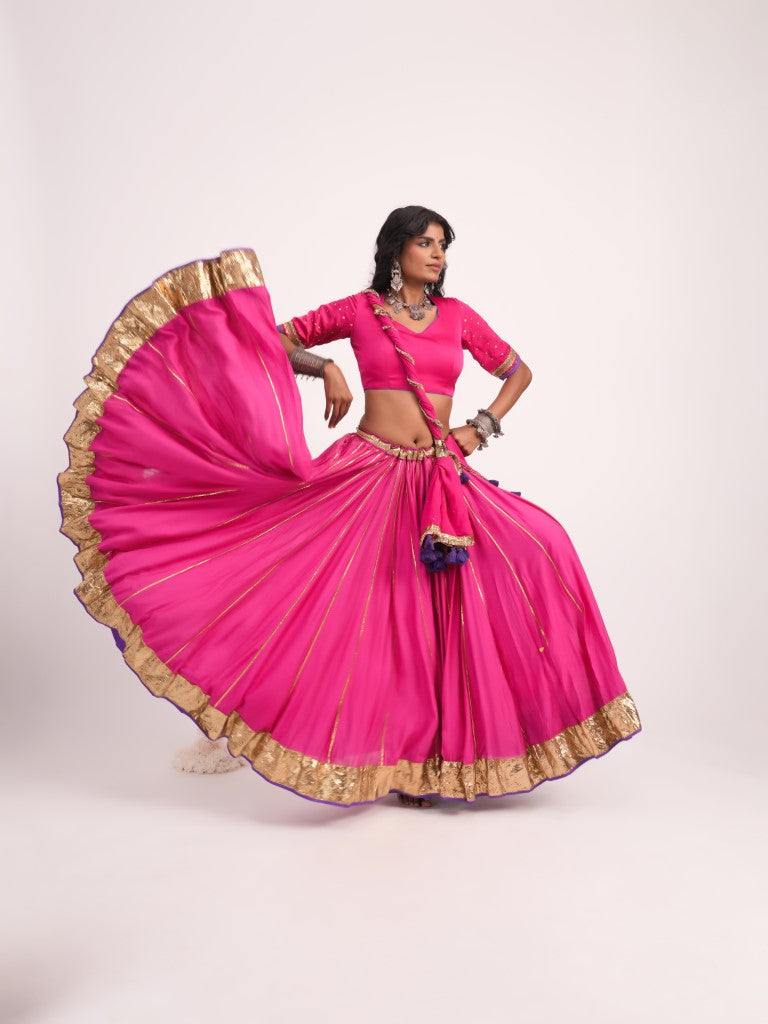 Rani Mul Chanderi Set
