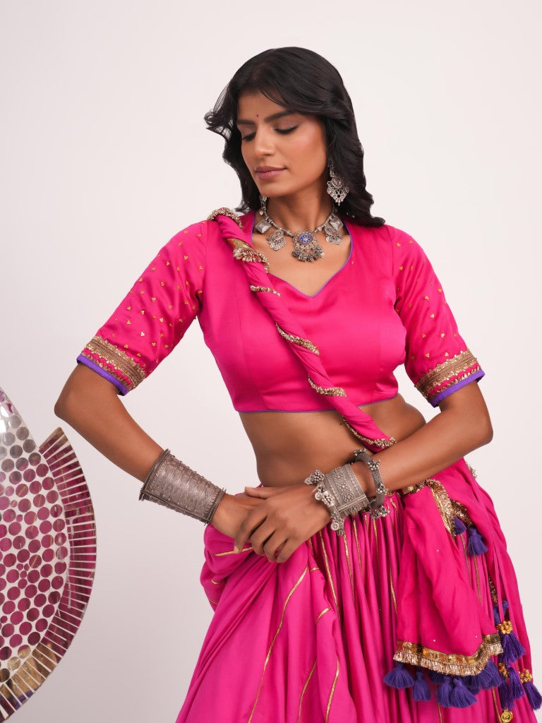 Rani Mul Chanderi Set