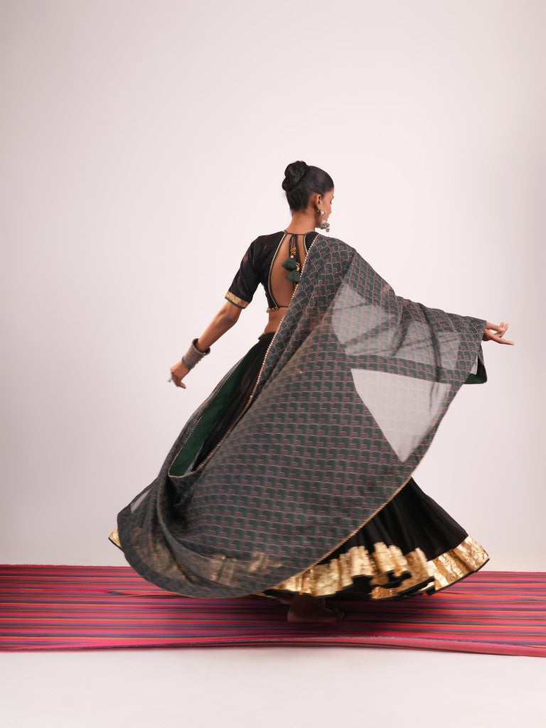 Black Georgette Set