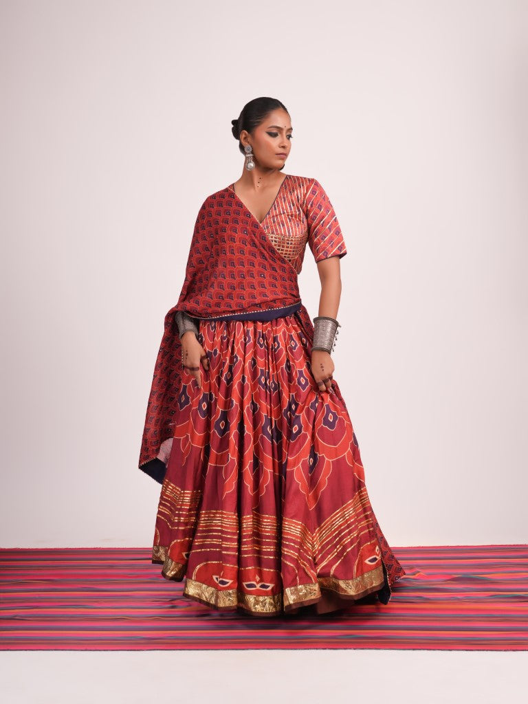 Red and Purple Print Set