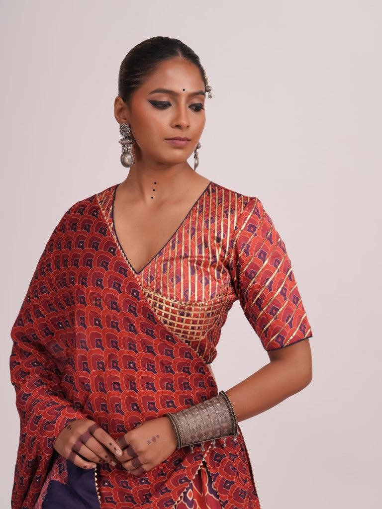 Red and Purple Print Set